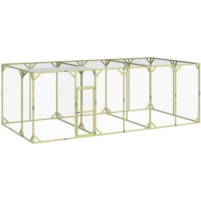 HELLOSHOP26 Pollaio/recinto/gabbia 600 X 300 X 200 Cm In Legno Massello Di Pino Impregnato Marrone 020043929 HELLOSHOP26 Pollaio/recinto/gabbia 600 X 300 X 200 Cm In Legno Massello Di Pino Impregnato Marrone 020043929