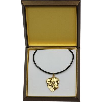 OEM Rhodesian Ridgeback, Cane Leone Africano - Collana Con Ciondolo Placcato Oro In Confezione Regalo Per Gli Amanti Dei Cani, Un Gioiello Di Grande Effetto Firmato Art-dog. OEM Rhodesian Ridgeback, Cane Leone Africano - Collana Con Ciondolo Placcato Oro In Confezione Regalo Per Gli Amanti Dei Cani, Un Gioiello Di Grande Effetto Firmato Art-dog.