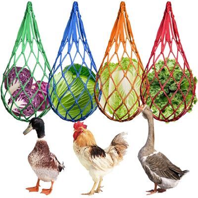 OEM 4 Pezzi Di Sacchetti A Rete Da Appendere Da 60 Cm Per Polli, Sacchetti A Rete Colorati Per L'Alimentazione Dei Polli, Rete In Nylon Da Appendere Per Verdure Per Polli, Anatre, Oche, Accessori Per Gioc OEM 4 Pezzi Di Sacchetti A Rete Da Appendere Da 60 Cm Per Polli, Sacchetti A Rete Colorati Per L'Alimentazione Dei Polli, Rete In Nylon Da Appendere Per Verdure Per Polli, Anatre, Oche, Accessori Per Gioc