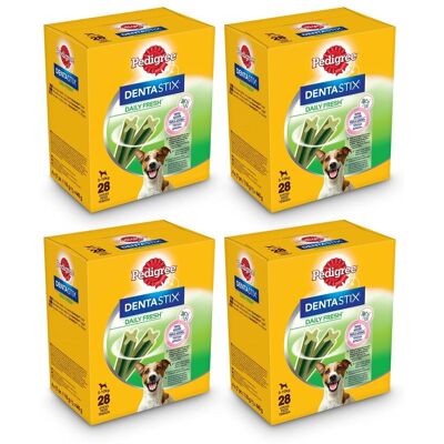 Pedigree Dentastix Fresh 112 Snack Per La Igiene Orale (cane Piccolo 5-10 Kg) 440 G 28 Pezzi - 4 Confezioni Da 28 (112 Totali) Pedigree Dentastix Fresh 112 Snack Per La Igiene Orale (cane Piccolo 5-10 Kg) 440 G 28 Pezzi - 4 Confezioni Da 28 (112 Totali)