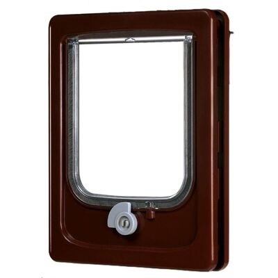 ZOLUX "porta Gatti 4 Posizioni - - L20 X H25 Cm - Per Porte In Legno, Pvc, Metallo - Catwalk - Marrone" ZOLUX "porta Gatti 4 Posizioni - - L20 X H25 Cm - Per Porte In Legno, Pvc, Metallo - Catwalk - Marrone"