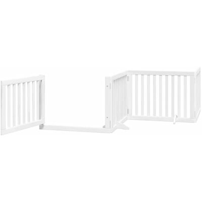 HELLOSHOP26 Cancelletto Di Sicurezza Per Animali Domestici Porta Pieghevole 12 Pannelli Legno Di Pioppo Bianco 020023140 HELLOSHOP26 Cancelletto Di Sicurezza Per Animali Domestici Porta Pieghevole 12 Pannelli Legno Di Pioppo Bianco 020023140