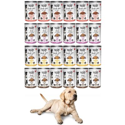OEM Cibo Umido Per Cani, Miscela Di Carne Al 75%, 24 X 415 G. 9,96 Kg. Pezzi Facilmente Digeribili. OEM Cibo Umido Per Cani, Miscela Di Carne Al 75%, 24 X 415 G. 9,96 Kg. Pezzi Facilmente Digeribili.