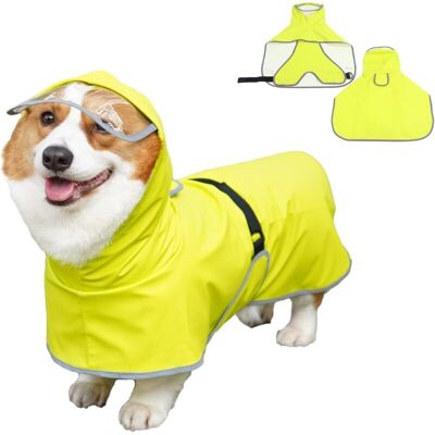 OEM Impermeabile Per Cani Con Foro Di Trazione E Cappuccio -xu- Poncho Impermeabile Per Cani Di Taglia Media E Grande -2xl (giallo Fluorescente)--crezuo OEM Impermeabile Per Cani Con Foro Di Trazione E Cappuccio -xu- Poncho Impermeabile Per Cani Di Taglia Media E Grande -2xl (giallo Fluorescente)--crezuo