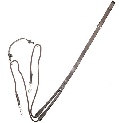 Supreme Pony, Nero: Chambon In Cuoio Regolabile Con Tiranti In Nylon E Fibbie Inox Supreme Pony, Nero: Chambon In Cuoio Regolabile Con Tiranti In Nylon E Fibbie Inox