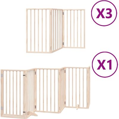 HELLOSHOP26 Cancelletto Di Sicurezza Per Animali Domestici Porta Pieghevole 15 Pannelli Legno Di Pioppo Marrone 020023211 HELLOSHOP26 Cancelletto Di Sicurezza Per Animali Domestici Porta Pieghevole 15 Pannelli Legno Di Pioppo Marrone 020023211