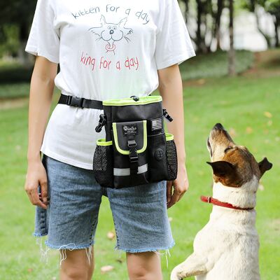 Zone 1 Borsa Per Dolcetti Per Cani, Borsa Per Addestramento Cani Con Tracolla Regolabile E Rimovibile, Distributore Di Sacchetti Per Rifiuti Integrato, Grande Capacità - Nero Zone 1 Borsa Per Dolcetti Per Cani, Borsa Per Addestramento Cani Con Tracolla Regolabile E Rimovibile, Distributore Di Sacchetti Per Rifiuti Integrato, Grande Capacità - Nero