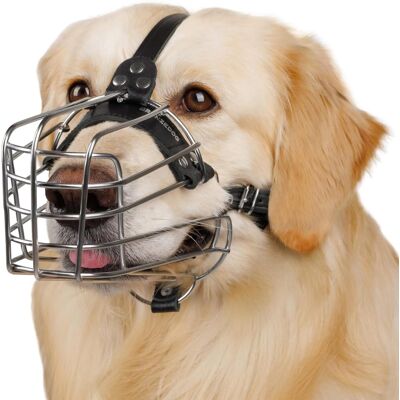 JALLERIA Museruola In Metallo Per Cani, Tutte Le Taglie. Traspirante, Regolabile, Imbottita, Permette Di Bere, Previene I Morsi. Ideale Per L'Addestramento E La Sicurezza (malinois E Labrador). JALLERIA Museruola In Metallo Per Cani, Tutte Le Taglie. Traspirante, Regolabile, Imbottita, Permette Di Bere, Previene I Morsi. Ideale Per L'Addestramento E La Sicurezza (malinois E Labrador).