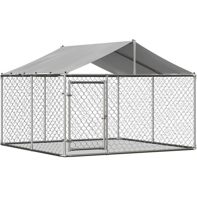 NALOOKAMIC Recinto Per Cani 230x230x117 Cm, Box Da Esterno Con Tetto Impermeabile E Resistente Ai Raggi Uv, Chiusura Di Sicurezza, Rete Rinforzata, Ideale Per Tutte Le Razze. NALOOKAMIC Recinto Per Cani 230x230x117 Cm, Box Da Esterno Con Tetto Impermeabile E Resistente Ai Raggi Uv, Chiusura Di Sicurezza, Rete Rinforzata, Ideale Per Tutte Le Razze.