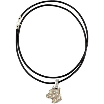 OEM American Staffordshire Terrier, Amstaff, Amstaf I - Collana Con Ciondolo Placcato In Argento Per Gli Amanti Dei Cani, Gioiello Discreto Di Art-dog OEM American Staffordshire Terrier, Amstaff, Amstaf I - Collana Con Ciondolo Placcato In Argento Per Gli Amanti Dei Cani, Gioiello Discreto Di Art-dog