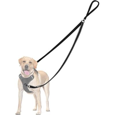 LIIYIELA Guinzaglio Anti-tiro Per Cani, Guinzaglio Anti-tiro Riflettente Doppio, Per Addestramento E Passeggiate, Per Cani Di Taglia Grande E Media (nero) LIIYIELA Guinzaglio Anti-tiro Per Cani, Guinzaglio Anti-tiro Riflettente Doppio, Per Addestramento E Passeggiate, Per Cani Di Taglia Grande E Media (nero)