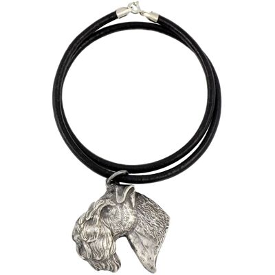 OEM Kerry Blue Terrier, Irish Blue Terrier I - Collana Con Ciondolo Placcato In Argento Per Amanti Dei Cani, Gioiello Unico Di Art-dog OEM Kerry Blue Terrier, Irish Blue Terrier I - Collana Con Ciondolo Placcato In Argento Per Amanti Dei Cani, Gioiello Unico Di Art-dog