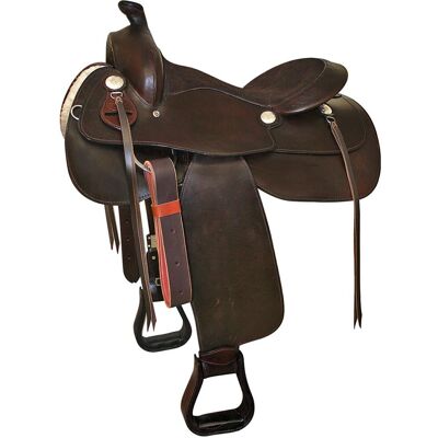 SARTORE Sella Western Triple S In Cuoio Oliato Con Seggio Scamosciato E Completo Di Sottopancia SARTORE Sella Western Triple S In Cuoio Oliato Con Seggio Scamosciato E Completo Di Sottopancia