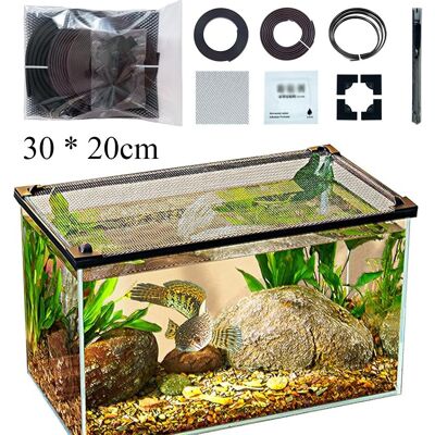 OEM Rete Di Protezione Magnetica Anti-salto Per Coperchio Acquario 30x20 Cm - Altro OEM Rete Di Protezione Magnetica Anti-salto Per Coperchio Acquario 30x20 Cm - Altro