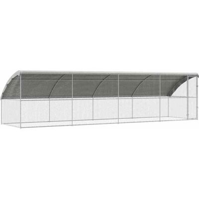 MAISON EXCLUSIVE - Gabbia Per Polli 4 Pcs Argento 800 X 200 X 200 Cm MAISON EXCLUSIVE - Gabbia Per Polli 4 Pcs Argento 800 X 200 X 200 Cm