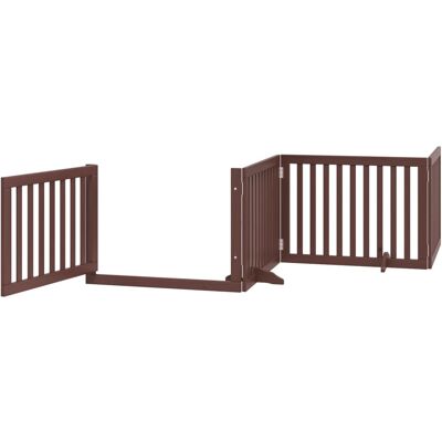 HELLOSHOP26 Cancelletto Di Sicurezza Per Animali Domestici Porta Pieghevole 8 Pannelli Legno Di Pioppo Marrone 020023246 HELLOSHOP26 Cancelletto Di Sicurezza Per Animali Domestici Porta Pieghevole 8 Pannelli Legno Di Pioppo Marrone 020023246
