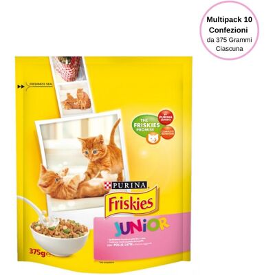 Purina Friskies Junior Con Pollo Latte E Verdure Multipack Da 10 Confezioni Da 375 Grammi Ciascuna Purina Friskies Junior Con Pollo Latte E Verdure Multipack Da 10 Confezioni Da 375 Grammi Ciascuna