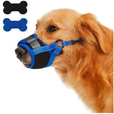 SANS MARQUE Una Museruola Per Cani Blu Extra-large Per Prevenire Morsi Accidentali E Ingestione Museruola Regolabile. SANS MARQUE Una Museruola Per Cani Blu Extra-large Per Prevenire Morsi Accidentali E Ingestione Museruola Regolabile.