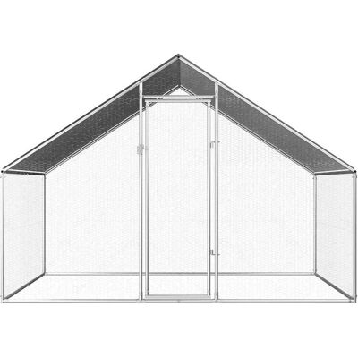 MAISON EXCLUSIVE - Gabbia Per Polli Da Esterno 2,75x2x1,92m In Acciaio Zincato MAISON EXCLUSIVE - Gabbia Per Polli Da Esterno 2,75x2x1,92m In Acciaio Zincato