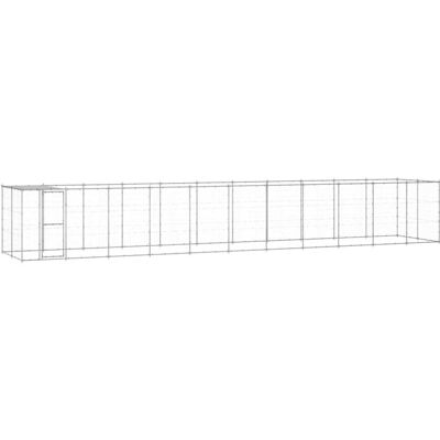 MAISON EXCLUSIVE - Gabbia Per Cani Da Esterno In Acciaio Zincato Con Tetto 26,62m² MAISON EXCLUSIVE - Gabbia Per Cani Da Esterno In Acciaio Zincato Con Tetto 26,62m²