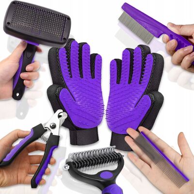 OEM Set Per La Cura Del Pelo Di Cani/gatti: Tosatrice, Pettine, Guanto, Tagliapani, 7 Pezzi OEM Set Per La Cura Del Pelo Di Cani/gatti: Tosatrice, Pettine, Guanto, Tagliapani, 7 Pezzi