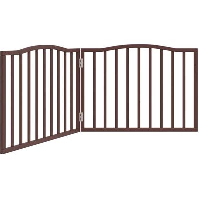 HELLOSHOP26 Cancelletto Di Sicurezza Pieghevole Per Cani A 2 Pannelli 160 Cm Legno Di Pioppo Marrone 020023047 HELLOSHOP26 Cancelletto Di Sicurezza Pieghevole Per Cani A 2 Pannelli 160 Cm Legno Di Pioppo Marrone 020023047