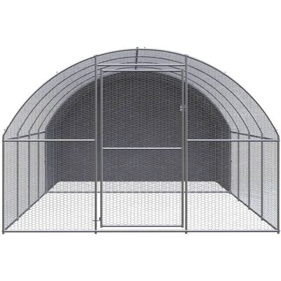 MAISON EXCLUSIVE - Pollaio Per Esterni 3x4x2 M In Acciaio Zincato MAISON EXCLUSIVE - Pollaio Per Esterni 3x4x2 M In Acciaio Zincato