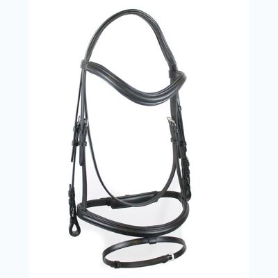 TATTINI Cob, Marrone: Briglia Inglese In Cuoio Con Frontalino A V E Capezzina Imbottiti Sopratesta Anatomico Completa Di Redini In Gomma TATTINI Cob, Marrone: Briglia Inglese In Cuoio Con Frontalino A V E Capezzina Imbottiti Sopratesta Anatomico Completa Di Redini In Gomma