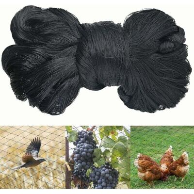 KZQ Rete Anti-uccelli Nera 15 M X 15 M, Resistente, Ideale Per Voliere, Pollai, Giardini E Protezione Della Frutta - KZQ Rete Anti-uccelli Nera 15 M X 15 M, Resistente, Ideale Per Voliere, Pollai, Giardini E Protezione Della Frutta -