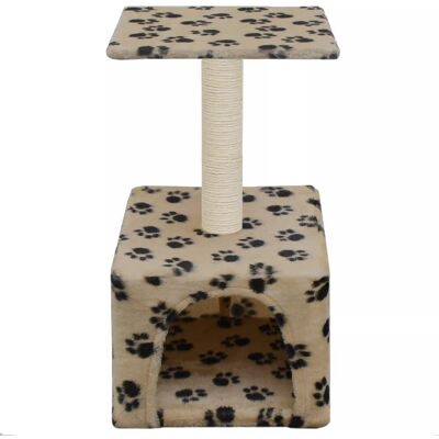 HELLOSHOP26 Tiragraffi Per Gatti Nicchia Peluche In Sisal 55 Cm Modello Zampe Beige 3702074 HELLOSHOP26 Tiragraffi Per Gatti Nicchia Peluche In Sisal 55 Cm Modello Zampe Beige 3702074