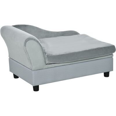 Divano per cani PawHut con spazio di stoccaggio - Grigio chiaro - Divano per cani Divano per cani PawHut con spazio di stoccaggio - Grigio chiaro - Divano per cani