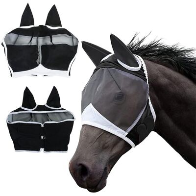 OEM Maschera Antimosche Per Cavalli, Comoda Ed Elastica Intorno Agli Occhi, Con Protezione Uv Contro Zanzare E Insetti, Mezza Maschera Antimosche Con Orecchie Per Cavalli - Nero (l) OEM Maschera Antimosche Per Cavalli, Comoda Ed Elastica Intorno Agli Occhi, Con Protezione Uv Contro Zanzare E Insetti, Mezza Maschera Antimosche Con Orecchie Per Cavalli - Nero (l)