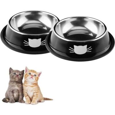 FOCTRO Ciotola Per Il Cibo E Per L'Acqua In Set Da 2 Parti, Ciotole Per Cibo Per Gatti In Acciaio Inossidabile, Per Cuccioli, Criceti, Conigli E Altri Piccoli Animali Domestici FOCTRO Ciotola Per Il Cibo E Per L'Acqua In Set Da 2 Parti, Ciotole Per Cibo Per Gatti In Acciaio Inossidabile, Per Cuccioli, Criceti, Conigli E Altri Piccoli Animali Domestici