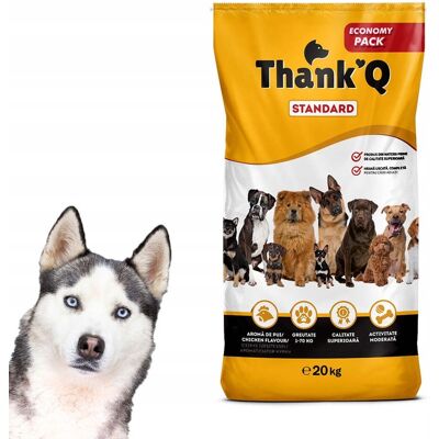 OEM Thank'q Standard Alimento Per Cani Al Gusto Di Pollo Per Husky, Pastore, Lablador 20 Kg OEM Thank'q Standard Alimento Per Cani Al Gusto Di Pollo Per Husky, Pastore, Lablador 20 Kg