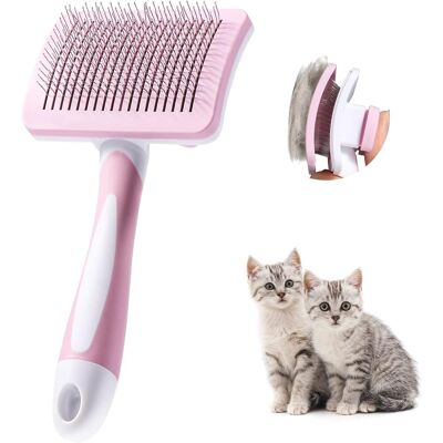 OEM Spazzola Autopulente Per Animali Domestici, Adatta A Cani E Gatti Con Pelo Lungo E Corto, Rimuove Efficacemente Il Sottopelo E I Nodi, Rosa. OEM Spazzola Autopulente Per Animali Domestici, Adatta A Cani E Gatti Con Pelo Lungo E Corto, Rimuove Efficacemente Il Sottopelo E I Nodi, Rosa.
