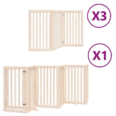 MAISON EXCLUSIVE - Cancello Per Cani Porta Pieghevole 15 Pannelli 750 Cm In Pioppo MAISON EXCLUSIVE - Cancello Per Cani Porta Pieghevole 15 Pannelli 750 Cm In Pioppo