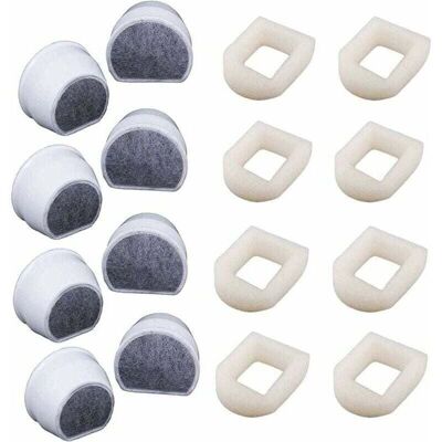 OEM Confezione Da 16 Pre-filtri In Schiuma E Filtro A Carbone Compatibili Con Le Fontanelle Petsafe Drinkwell Inox 360 Avalon Pagoda Seascape E Sedona, Filtro Per Fontanella Per Cani E Gatti. OEM Confezione Da 16 Pre-filtri In Schiuma E Filtro A Carbone Compatibili Con Le Fontanelle Petsafe Drinkwell Inox 360 Avalon Pagoda Seascape E Sedona, Filtro Per Fontanella Per Cani E Gatti.