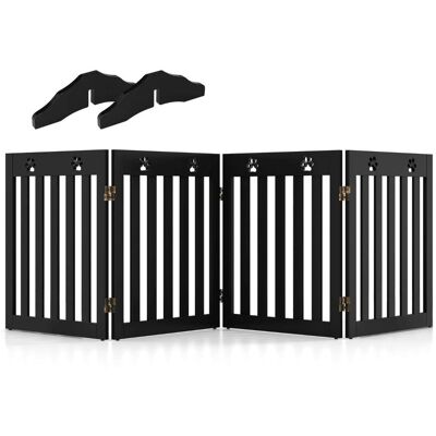 HELLOSHOP26 Cancelletto Di Sicurezza Estensibile In Legno Per Cani 203 X 60 X 1,5 Cm Con Cerniere Flessibili Design Contemporaneo Mdf Marrone 200010626 HELLOSHOP26 Cancelletto Di Sicurezza Estensibile In Legno Per Cani 203 X 60 X 1,5 Cm Con Cerniere Flessibili Design Contemporaneo Mdf Marrone 200010626