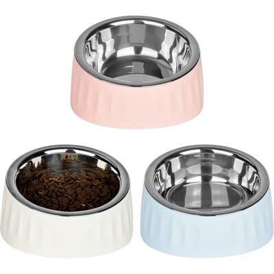 OEM Ciotola Per Gatti - Ciotola Per Cibo E Acqua Per Gatti - Set Di Tre Ciotole In Acciaio Inox Per Gatti - Mangiatoia Inclinata A 15° - Ciotola Per Acqua E Snack Rimovibile - Adatto A Gatti/cani OEM Ciotola Per Gatti - Ciotola Per Cibo E Acqua Per Gatti - Set Di Tre Ciotole In Acciaio Inox Per Gatti - Mangiatoia Inclinata A 15° - Ciotola Per Acqua E Snack Rimovibile - Adatto A Gatti/cani