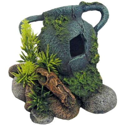 Amtra Anfora Decorativa Per Acquario Nero - Decorazione naturale per acquari Amtra Anfora Decorativa Per Acquario Nero - Decorazione naturale per acquari