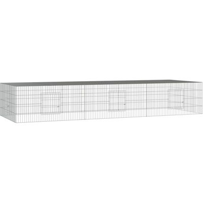 MAISON EXCLUSIVE - Conigliera Con 3 Pannelli 325x109x54 Cm Ferro Zincato MAISON EXCLUSIVE - Conigliera Con 3 Pannelli 325x109x54 Cm Ferro Zincato