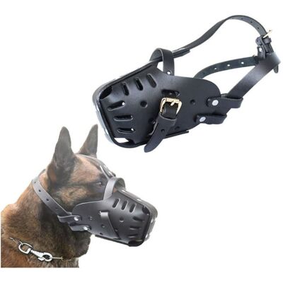 OEM Museruola In Cuoio Per Cani Di Taglia Media E Grande – Protezione Dai Morsi – Regolabile – Per Addestramento E Protezione -crezuo OEM Museruola In Cuoio Per Cani Di Taglia Media E Grande – Protezione Dai Morsi – Regolabile – Per Addestramento E Protezione -crezuo