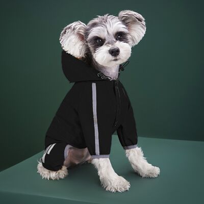 OEM Impermeabile Nero A Forma Di L Per Cani, Impermeabile Con Cappuccio, Impermeabile Con Aperture Per Il Guinzaglio, Strisce Riflettenti, Per Cani Di Piccola E Media Taglia, Leggero Per Avventure/passegg OEM Impermeabile Nero A Forma Di L Per Cani, Impermeabile Con Cappuccio, Impermeabile Con Aperture Per Il Guinzaglio, Strisce Riflettenti, Per Cani Di Piccola E Media Taglia, Leggero Per Avventure/passegg