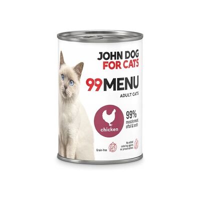 OEM Cibo Umido Per Gatti John Dog For Cats 99, Pollo, 6 Confezioni Da 400 G OEM Cibo Umido Per Gatti John Dog For Cats 99, Pollo, 6 Confezioni Da 400 G