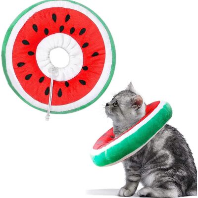 Zone Collare Morbido Per La Guarigione Delle Ferite Dei Gatti, Collare Protettivo Per La Convalescenza Post-operatoria, Simpatico Collare A Cono Regolabile A Forma Di Anguria Per Gatti, Gattini E Cuccioli, Zone Collare Morbido Per La Guarigione Delle Ferite Dei Gatti, Collare Protettivo Per La Convalescenza Post-operatoria, Simpatico Collare A Cono Regolabile A Forma Di Anguria Per Gatti, Gattini E Cuccioli,