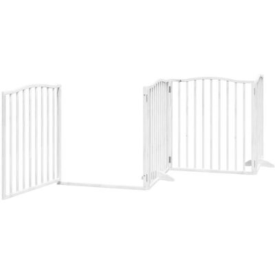 HELLOSHOP26 Cancelletto Di Sicurezza Per Animali Domestici Porta Pieghevole 12 Pannelli Legno Di Pioppo Bianco 020023171 HELLOSHOP26 Cancelletto Di Sicurezza Per Animali Domestici Porta Pieghevole 12 Pannelli Legno Di Pioppo Bianco 020023171