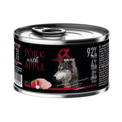 Alpha Can Pork Apple 12x150 Grs - Alpha Can Pork Apple 12x150 Grs -