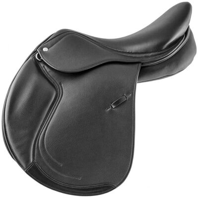 Supreme 18'' = 45 Cm, Noir: Selle De Saut Sidney En Cuir Double Garrot Interchangeable Supreme 18'' = 45 Cm, Noir: Selle De Saut Sidney En Cuir Double Garrot Interchangeable