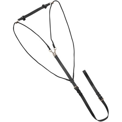 Supreme Cob, Nero: Gogue In Cuoio Regolabile Con Tiranti In Nylon E Fibbie Inox Supreme Cob, Nero: Gogue In Cuoio Regolabile Con Tiranti In Nylon E Fibbie Inox