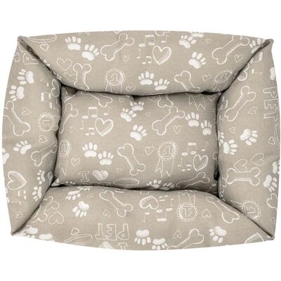 RECORD Cuccetta Bones 70x50x17 Cm 1000 G: Cuccetta Rettangolare Per Cani E Gatti Modello Bones Beige RECORD Cuccetta Bones 70x50x17 Cm 1000 G: Cuccetta Rettangolare Per Cani E Gatti Modello Bones Beige